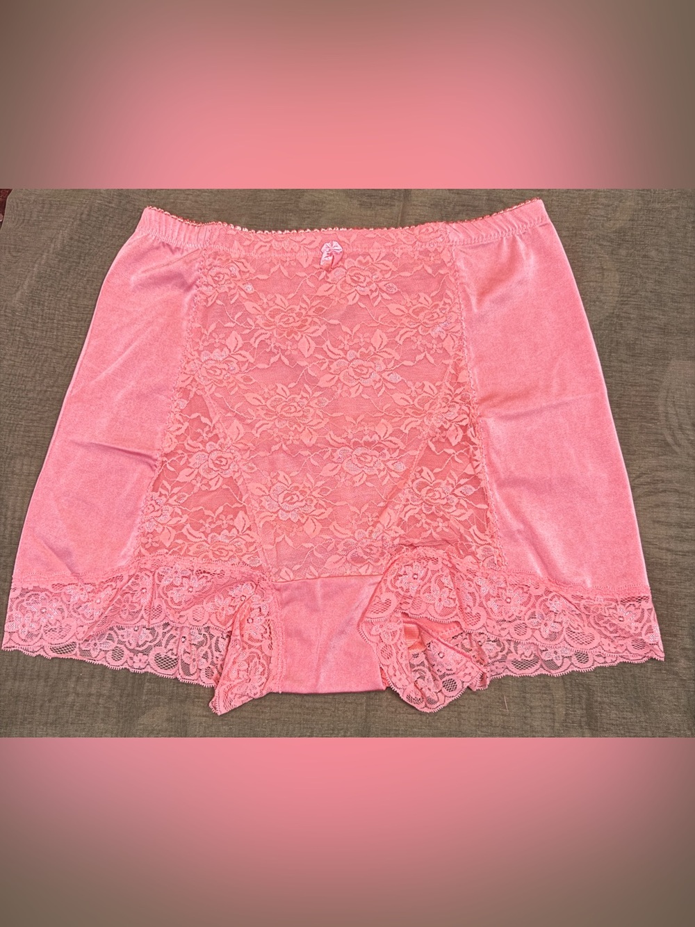 Rhonda Shear Pin-Up Girl Lace Control Panty - Hot Pink (Size 1X)